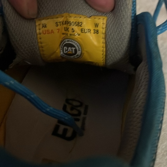 Cat Steel Toe Safety Shoes Sz 7 Wide - Picture 12 of 12